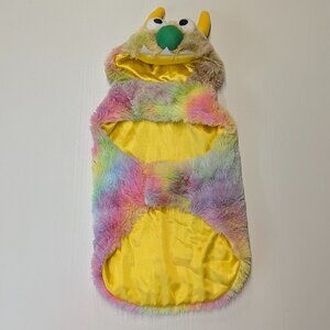 Skull & Bones Size Large Furry Multi-Colored Monster Dog Shirt